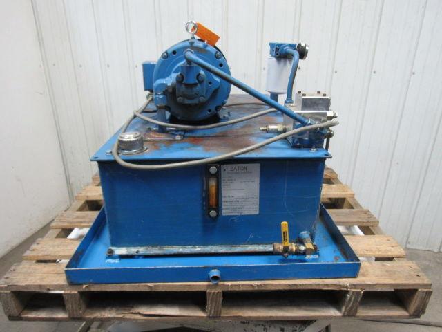 Eaton Vickers PSSCA1030V013 7-1/2Hp Hydraulic Power Unit 40 Gal 230/460V