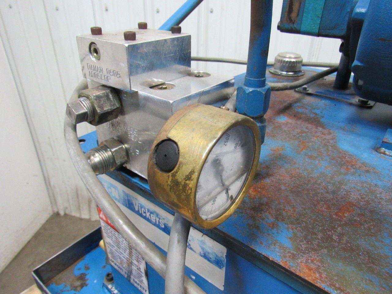 Eaton Vickers PSSCA1030V013 7-1/2Hp Hydraulic Power Unit 40 Gal 230/460V