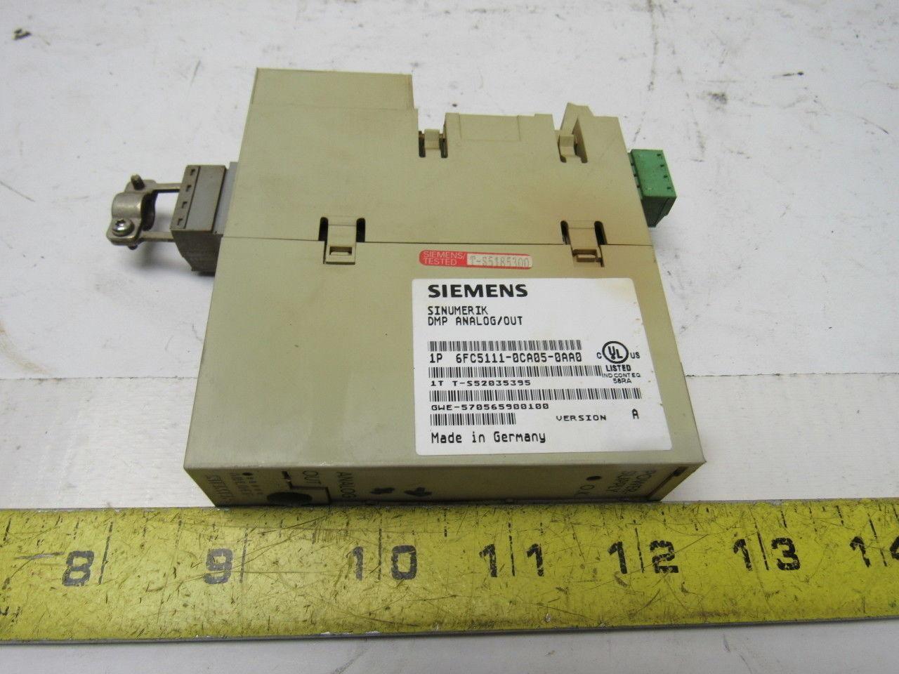 Siemens Sinumerik 6FC5111-0CA05-0AA0 DMP Analog Output Card
