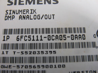 Siemens Sinumerik 6FC5111-0CA05-0AA0 DMP Analog Output Card