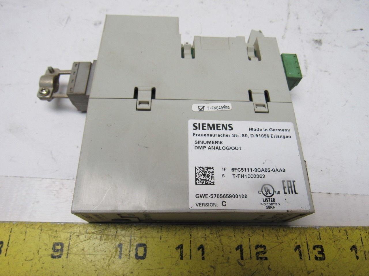 Siemens 6FC5111-0CA05-0AA0 Version C Sinumerik DMP Analog Output