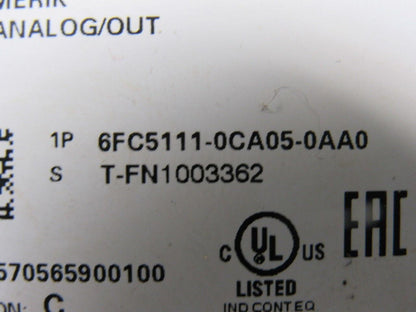 Siemens 6FC5111-0CA05-0AA0 Version C Sinumerik DMP Analog Output