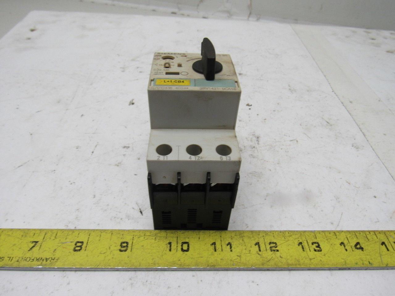 Siemens 3RV1421-0CA10 3 Pole SO 690V Max 0.18-0.25A Trip Range Manual Starter