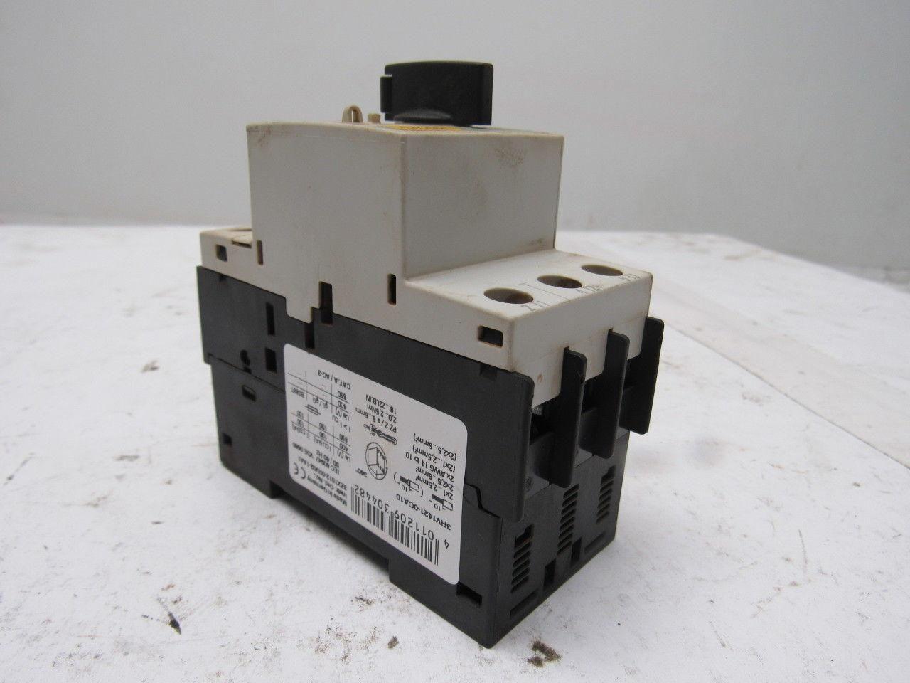 Siemens 3RV1421-0CA10 3 Pole SO 690V Max 0.18-0.25A Trip Range Manual Starter