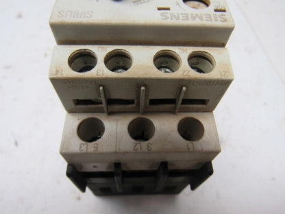 Siemens 3RV1421-1JA10 575V 10Hp 7-10A Trip Range Manual Motor Starter