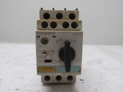 Siemens 3RV1421-1JA10 575V 10Hp 7-10A Trip Range Manual Motor Starter