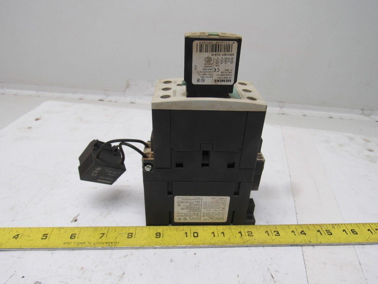 Siemens 3RT1035-3BB40 690V 40Hp Motor Starter Contactor 24VDC Coil
