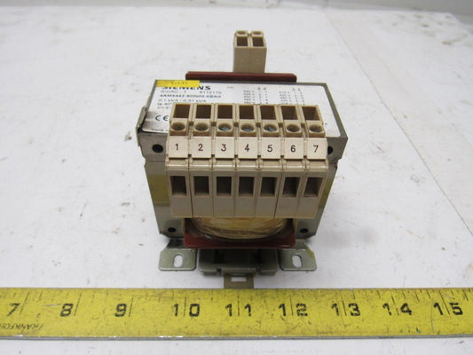 Siemens 4AM3442-8DN00-0EA0 208-550V Pri 24V Sec 50/60Hz 0.1/0.31kVA Transformer