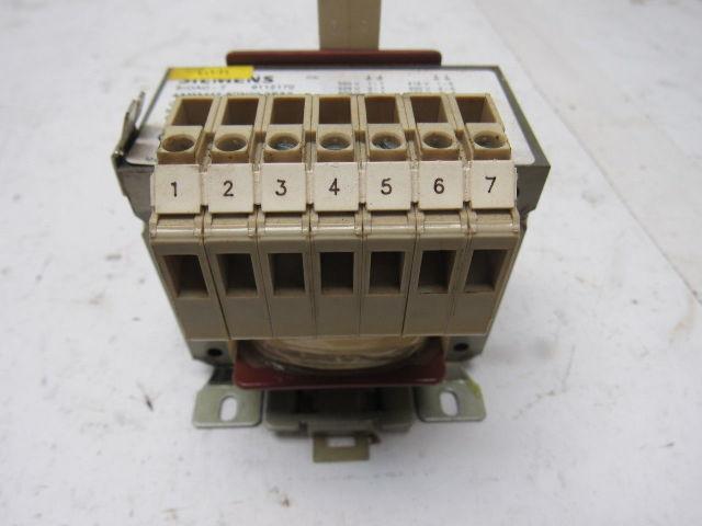 Siemens 4AM3442-8DN00-0EA0 208-550V Pri 24V Sec 50/60Hz 0.1/0.31kVA Transformer