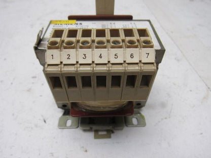 Siemens 4AM3442-8DN00-0EA0 208-550V Pri 24V Sec 50/60Hz 0.1/0.31kVA Transformer