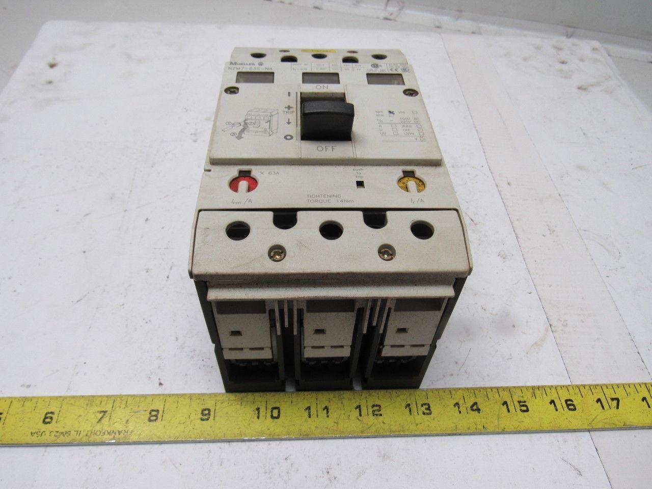 Moeller NZM7-63S-NA 600V 150A Circuit Breaker Disconnect Switch