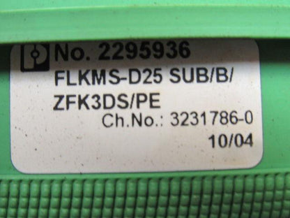 Phoenix contact 2295936 FLKMS-D25 SUB/B/ZFK3DS/PE Varioface Module