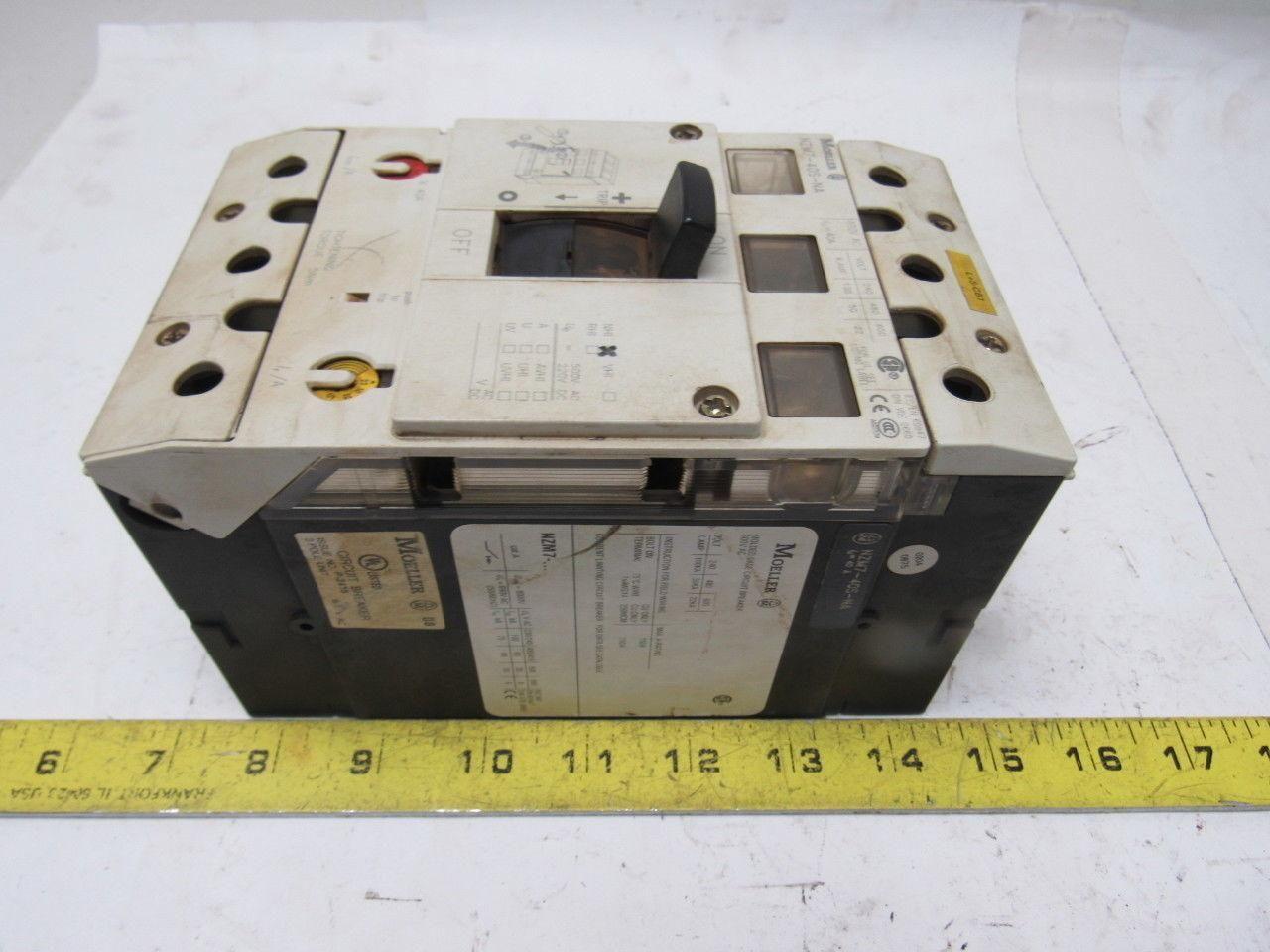 Moeller NZM7-40S-NA 600V 150A 40A Trip Circuit Breaker Disconnect