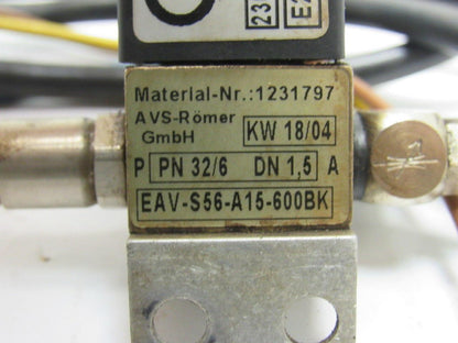 AVS Romer 32/6 Solenoid Valve L409 230V Coil