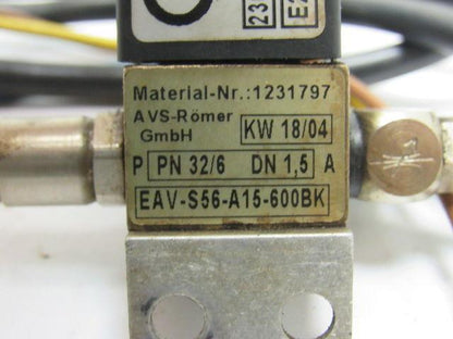 AVS Romer 32/6 Solenoid Valve L409 230V Coil