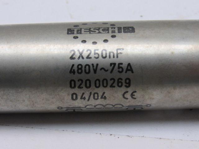 Tesch 2X250nf 480V-75A Filter From a Trumpf L3030 Laser Lot of 3