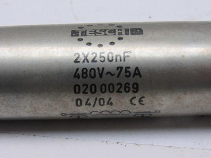 Tesch 2X250nf 480V-75A Filter From a Trumpf L3030 Laser Lot of 3