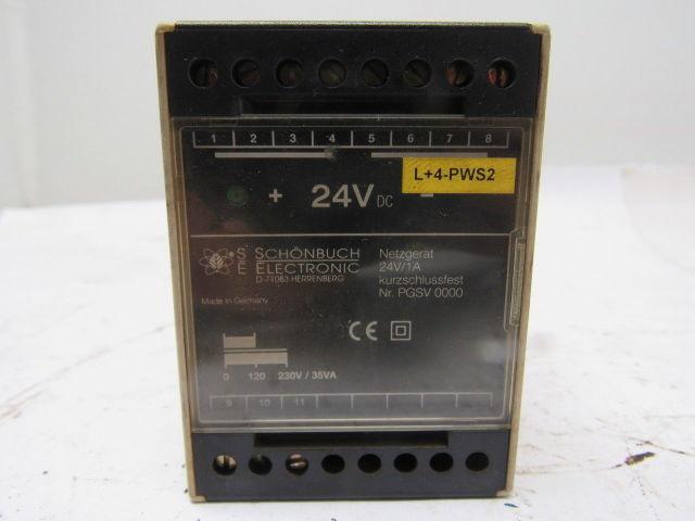 Schonbuch Nr. PGSV 0000 24V DC Power Supply Reactor 120/230V