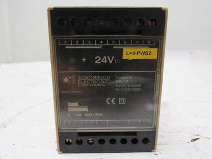 Schonbuch Nr. PGSV 0000 24V DC Power Supply Reactor 120/230V