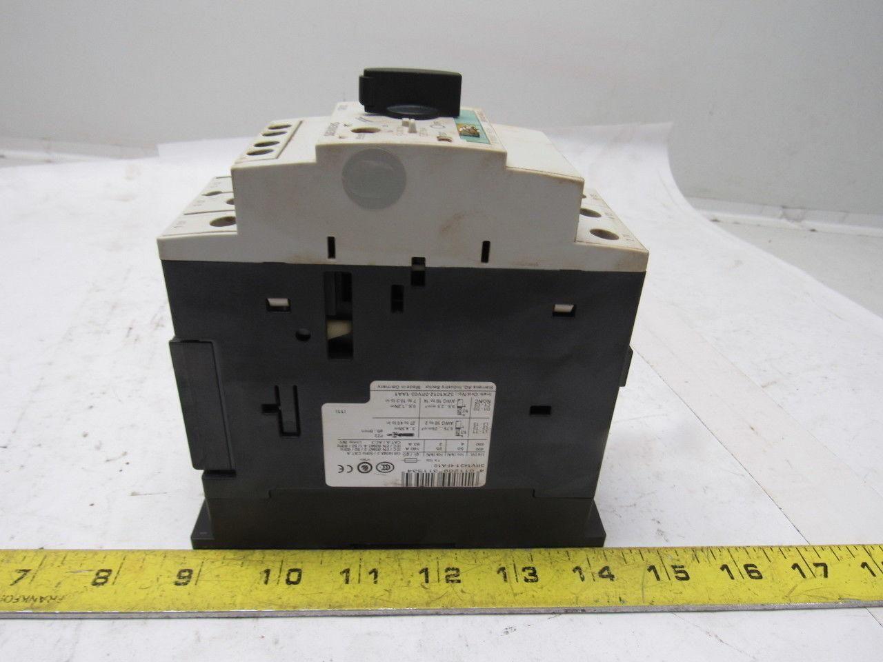 Siemens 3RV1431-4FA10 690V Max 40A Trip Manual Starter Circuit Breaker