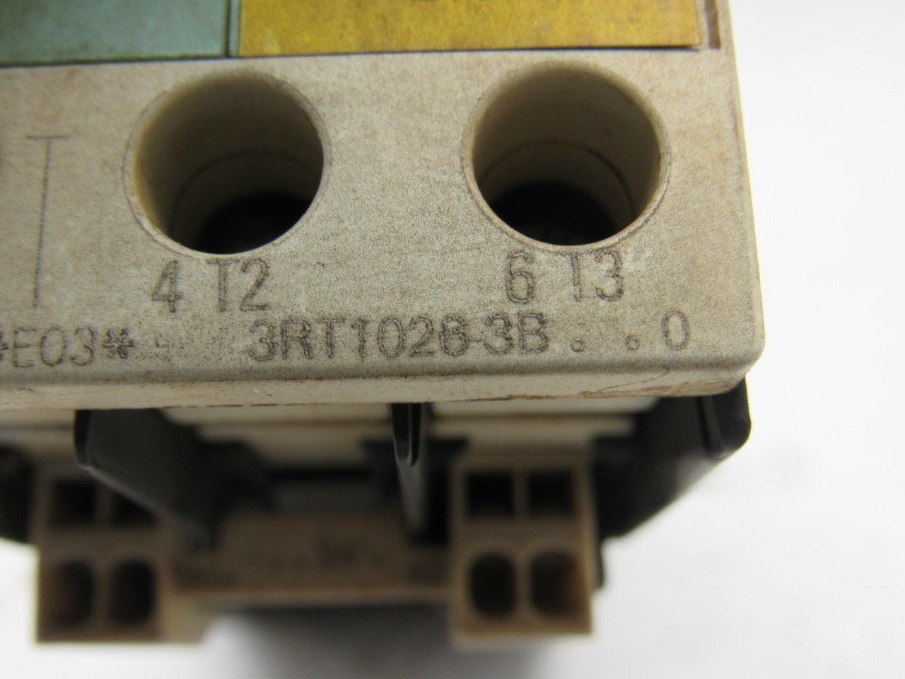 Siemens 3RT1026-3B Sirius 35A 600V Max Magnetic Contactor 24VDC Coil