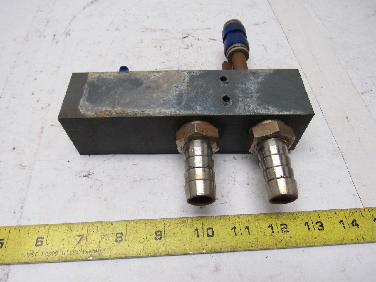 AVS Romer V 43-0077-10.ZF Composite Pneumatic Manifold Block From a L3030 Laser