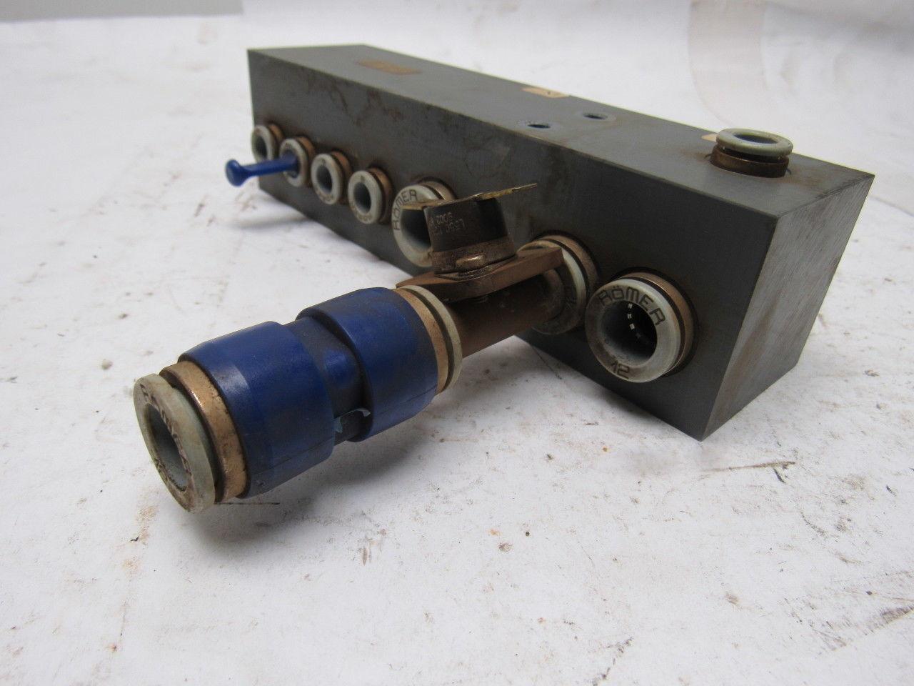 AVS Romer V 43-0077-10.ZF Composite Pneumatic Manifold Block From a L3030 Laser