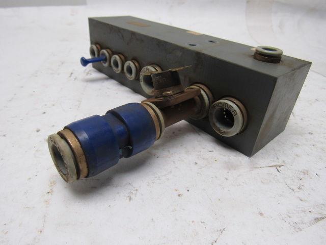 AVS Romer V 43-0077-10.ZF Composite Pneumatic Manifold Block From a L3030 Laser