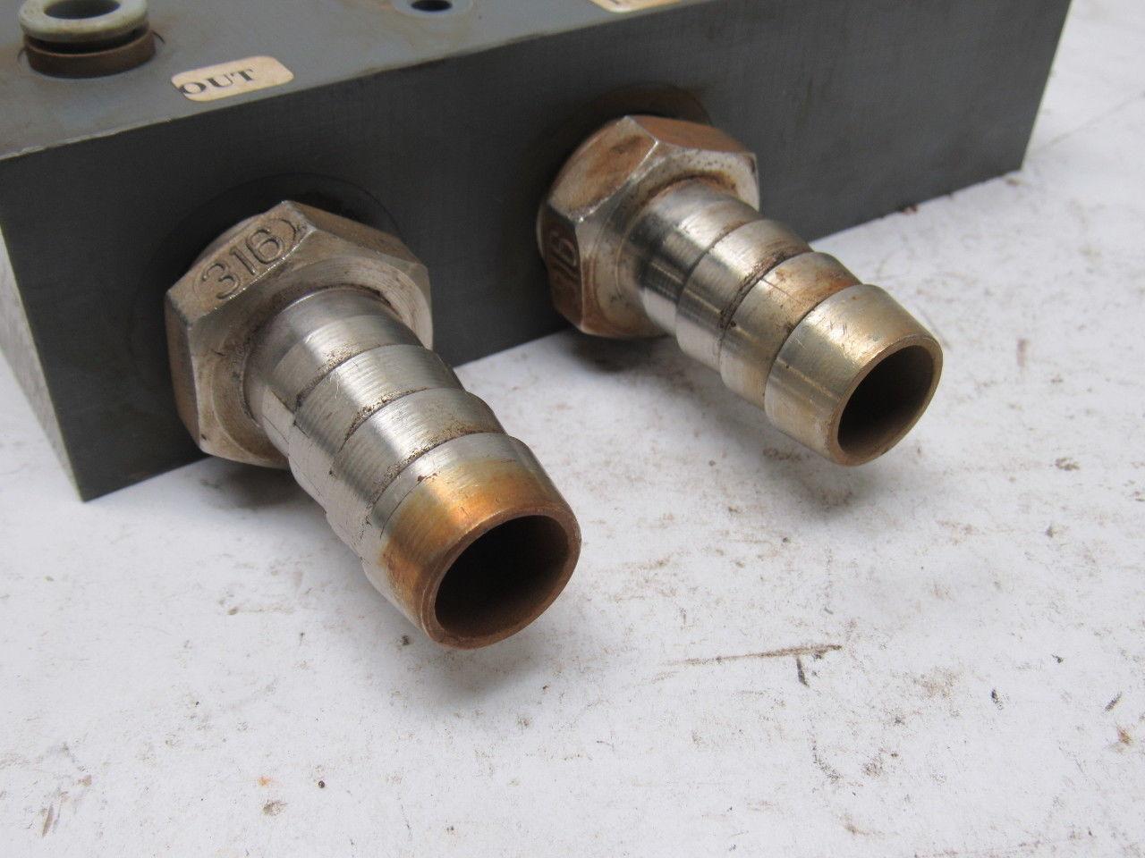 AVS Romer V 43-0077-10.ZF Composite Pneumatic Manifold Block From a L3030 Laser