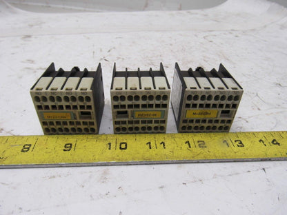 Siemens 3RH1911-2FA31 10A 240V Auxiliary Contact Lot Of 3