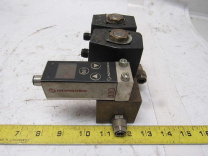 Norgren 9521663381102400 Solenoid Operated Valve Manifold Pressure Sensor 24V
