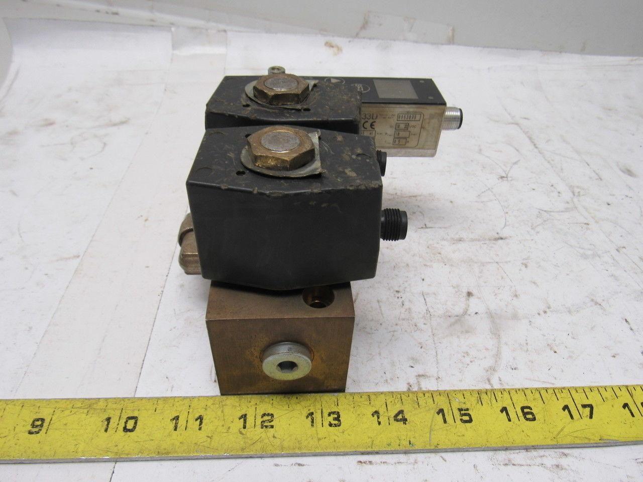Norgren 9521663381102400 Solenoid Operated Valve Manifold Pressure Sensor 24V