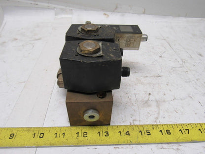 Norgren 9521663381102400 Solenoid Operated Valve Manifold Pressure Sensor 24V