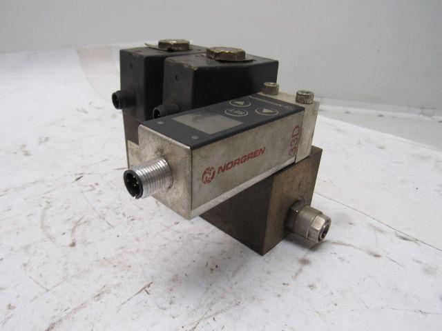 Norgren 9521663381102400 Solenoid Operated Valve Manifold Pressure Sensor 24V