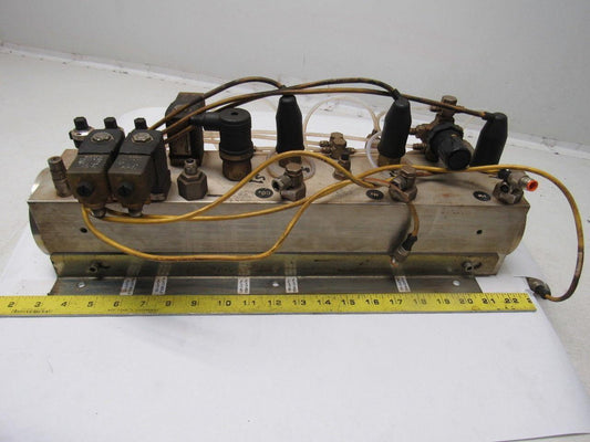 Witt Gasetechnik KM 40.3 Trumpf 3 Part Gas Mixing Manifold N2 CO2 HE 24V Coil