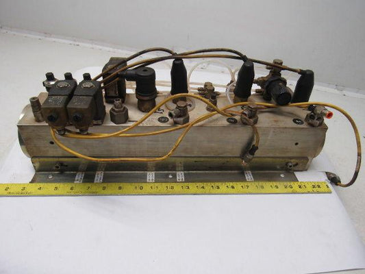 Witt Gasetechnik KM 40.3 Trumpf 3 Part Gas Mixing Manifold N2 CO2 HE 24V Coil