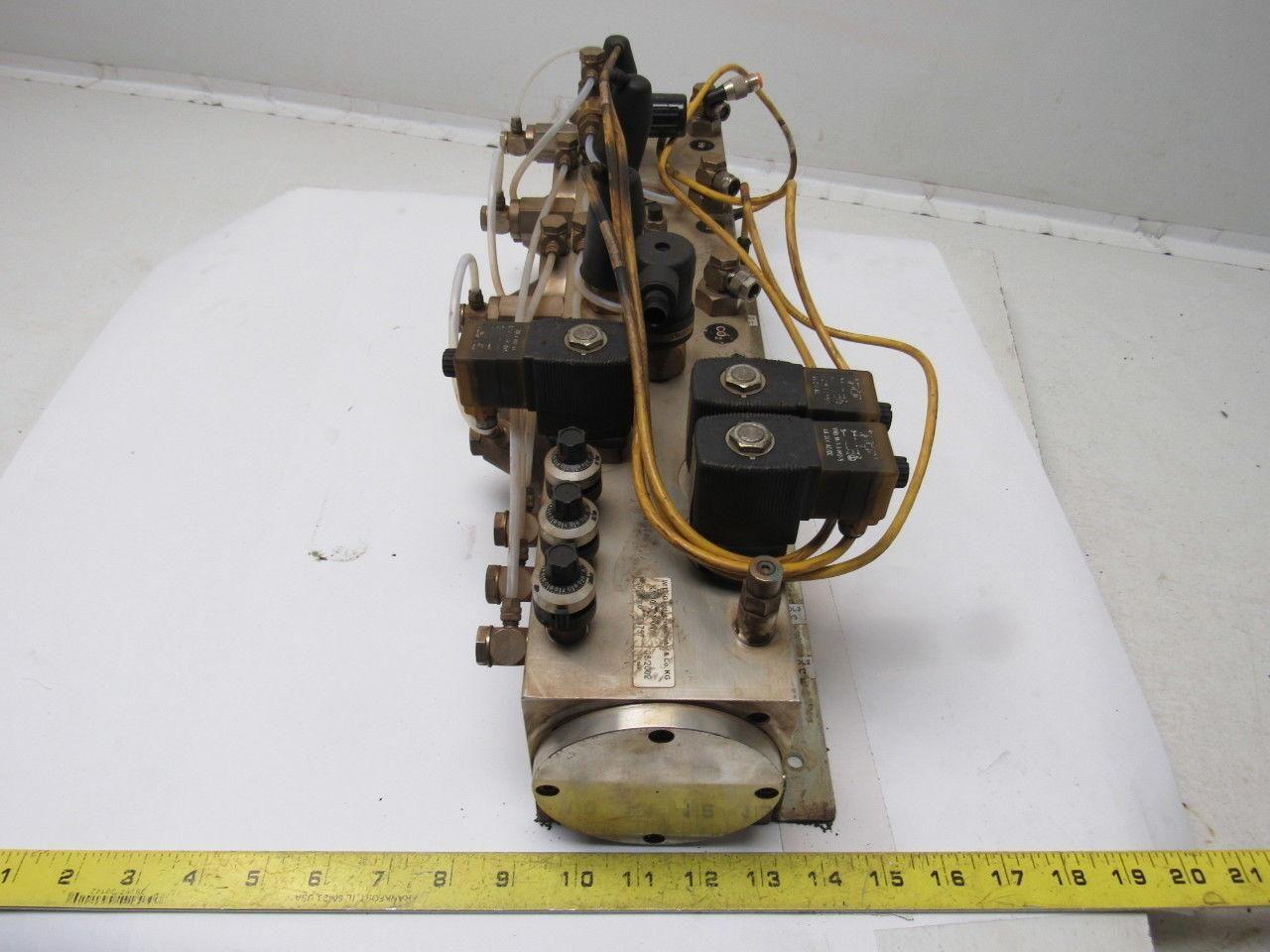 Witt Gasetechnik KM 40.3 Trumpf 3 Part Gas Mixing Manifold N2 CO2 HE 24V Coil