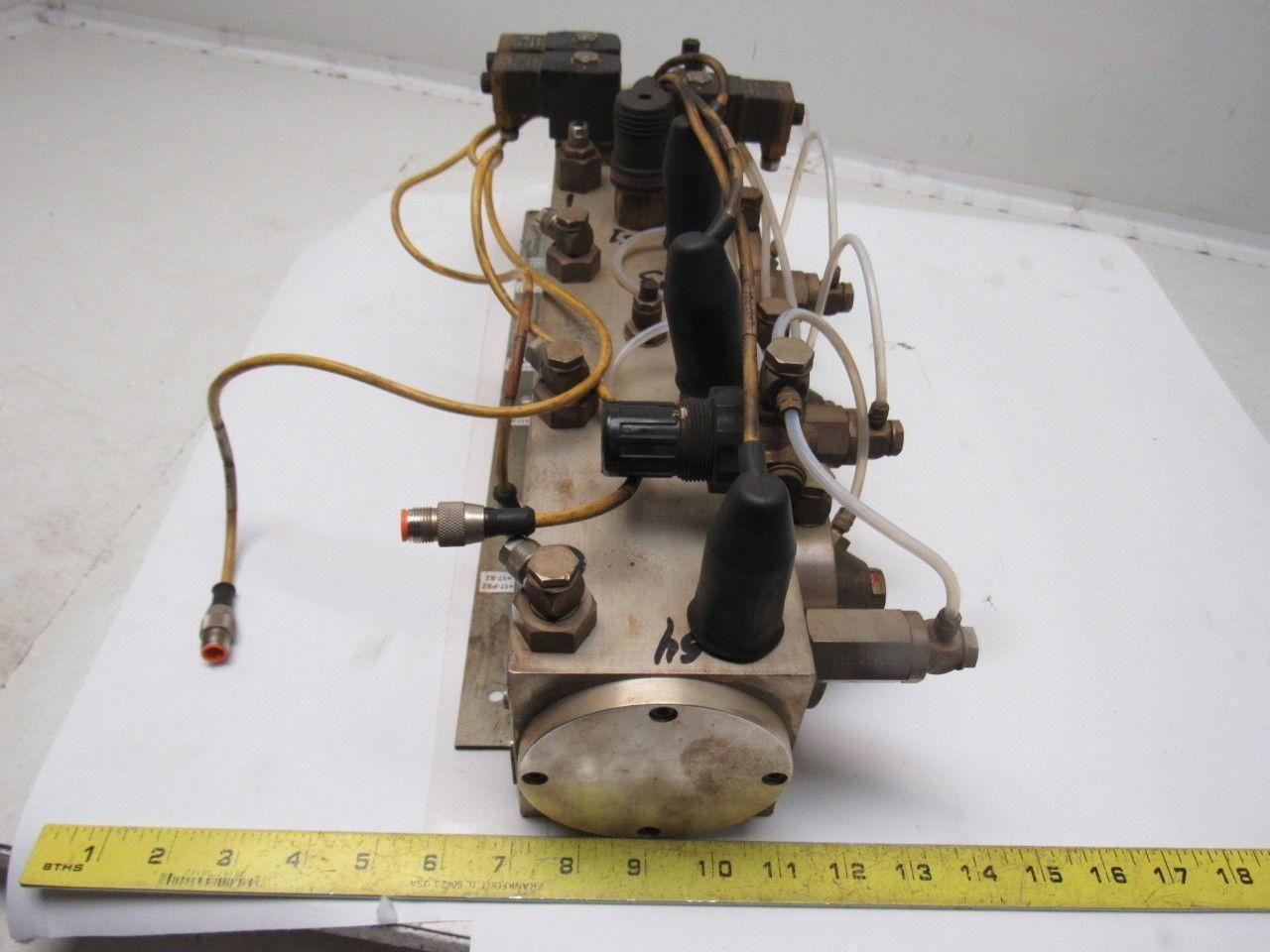 Witt Gasetechnik KM 40.3 Trumpf 3 Part Gas Mixing Manifold N2 CO2 HE 24V Coil