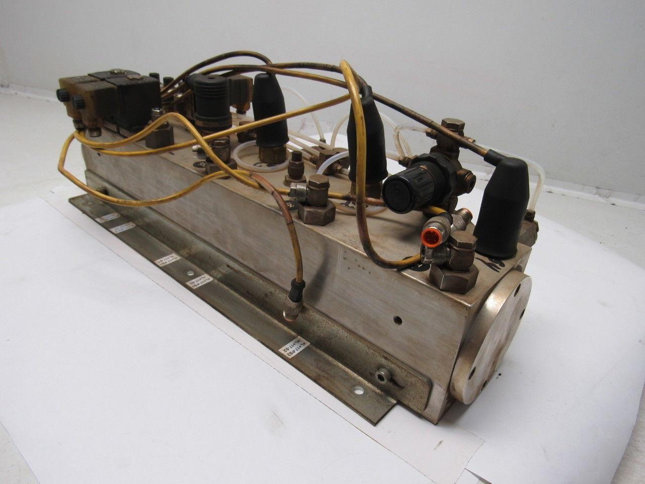 Witt Gasetechnik KM 40.3 Trumpf 3 Part Gas Mixing Manifold N2 CO2 HE 24V Coil
