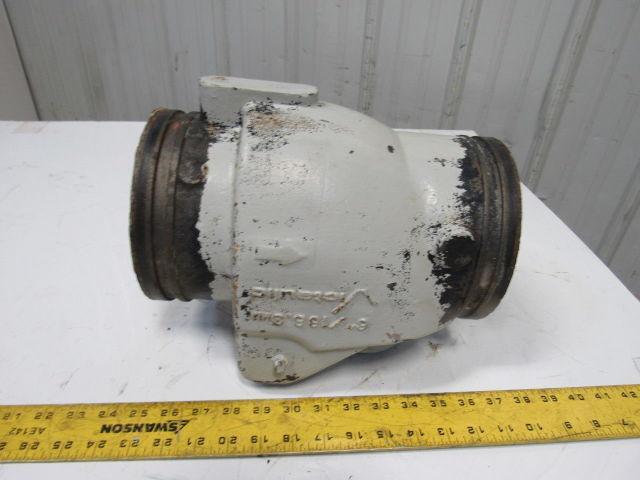 Victaulic 6" Inline Carbon Steel Grooved Check Valve