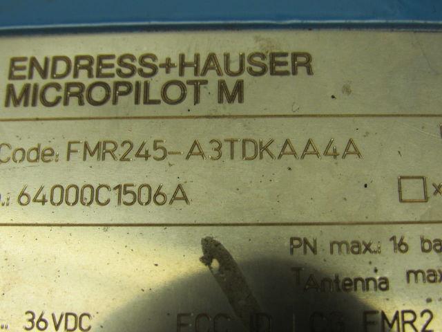 Endress Hauser FMR245-A3TDKAA4A 16 Bar MAX Tank Material Level Radar Transmitter