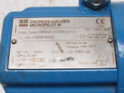 Endress Hauser FMR245-A3TDKAA4A 16 Bar MAX Tank Material Level Radar Transmitter