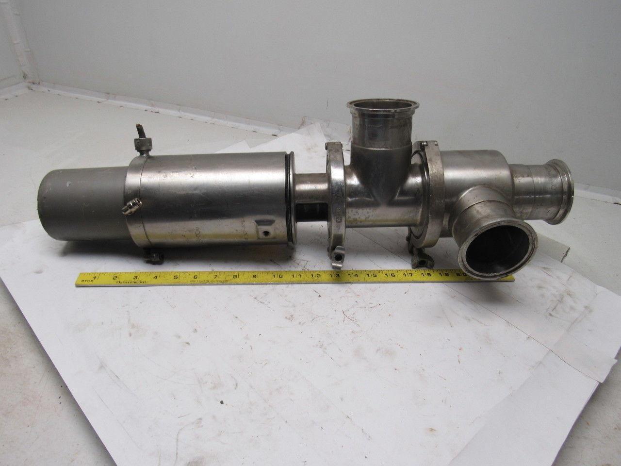 APC 3" 3A Air Operated Sanitary Divert Valve