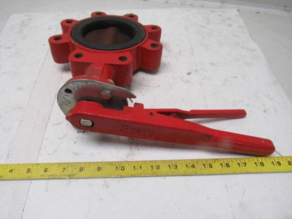 Bray Series 31 4" Hand Actuated Wafer Lug Resilient Seated Butterfly Valve