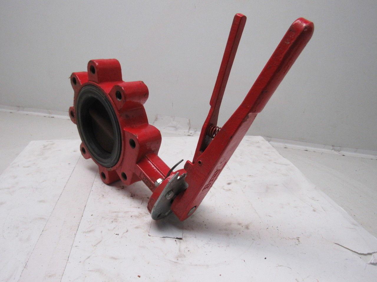 Bray Series 31 4" Hand Actuated Wafer Lug Resilient Seated Butterfly Valve