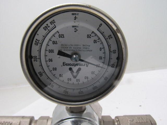 Armstrong 3/4" Port Adjustable Hot Cold Liquid Mixing Valve
