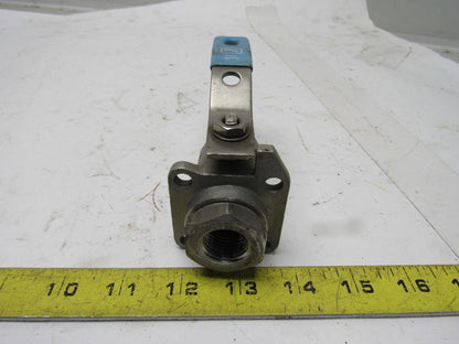 J Flow Controls 1/2" CF8M Stainless Steel Ball Valve 2000 CWP Lot Of 2