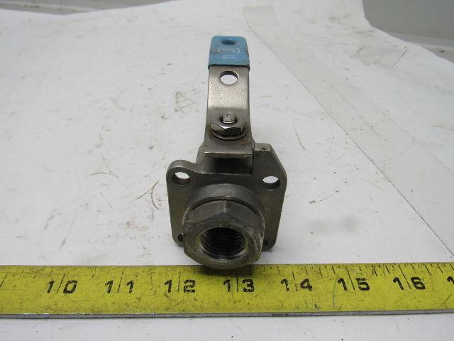 J Flow Controls 1/2" CF8M Stainless Steel Ball Valve 2000 CWP Lot Of 2