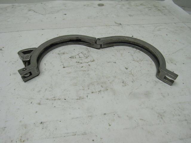 Waukesha Cherry-Burrell 4" Sanitary Hinged Split Clamp Stainless Steel