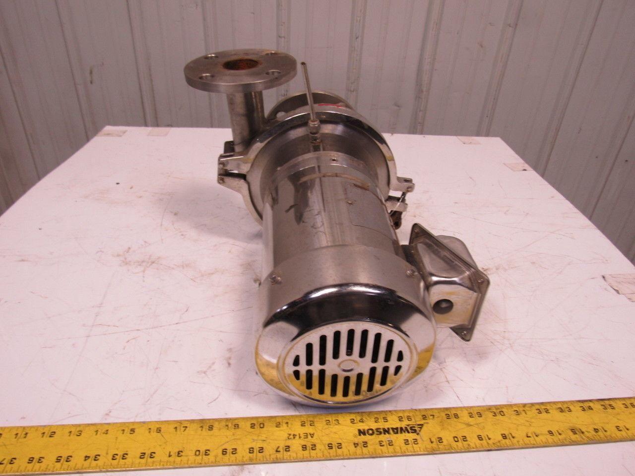 Sterling XBY154PJA 2-1/2" x 2" 1-1/2Hp 208-230/460V Sanitary Centrifugal SS Pump